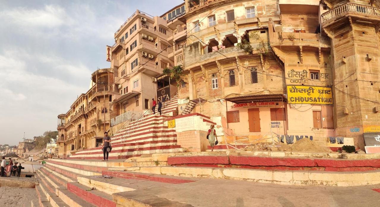 Hotel Sita Palace On Heritage Ghats Of Benaras Varanasi Exterior photo